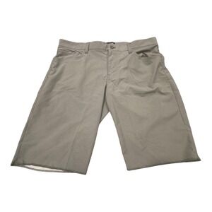 Nike Mens Gray Flat Front Hybrid Golf Shorts Casual Modern Size 36
